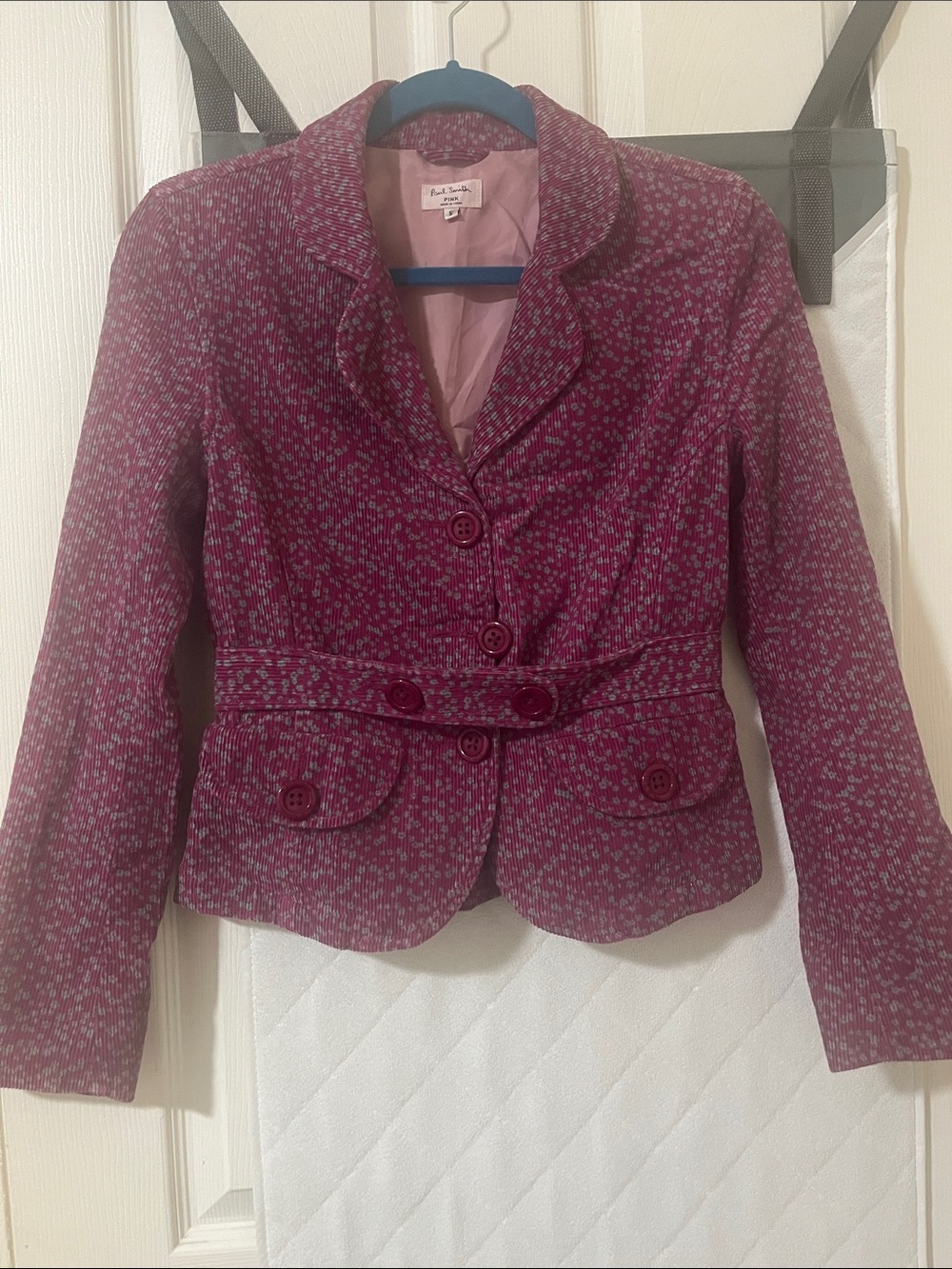 Paul Smith Plum Patterned Tailored Blazer